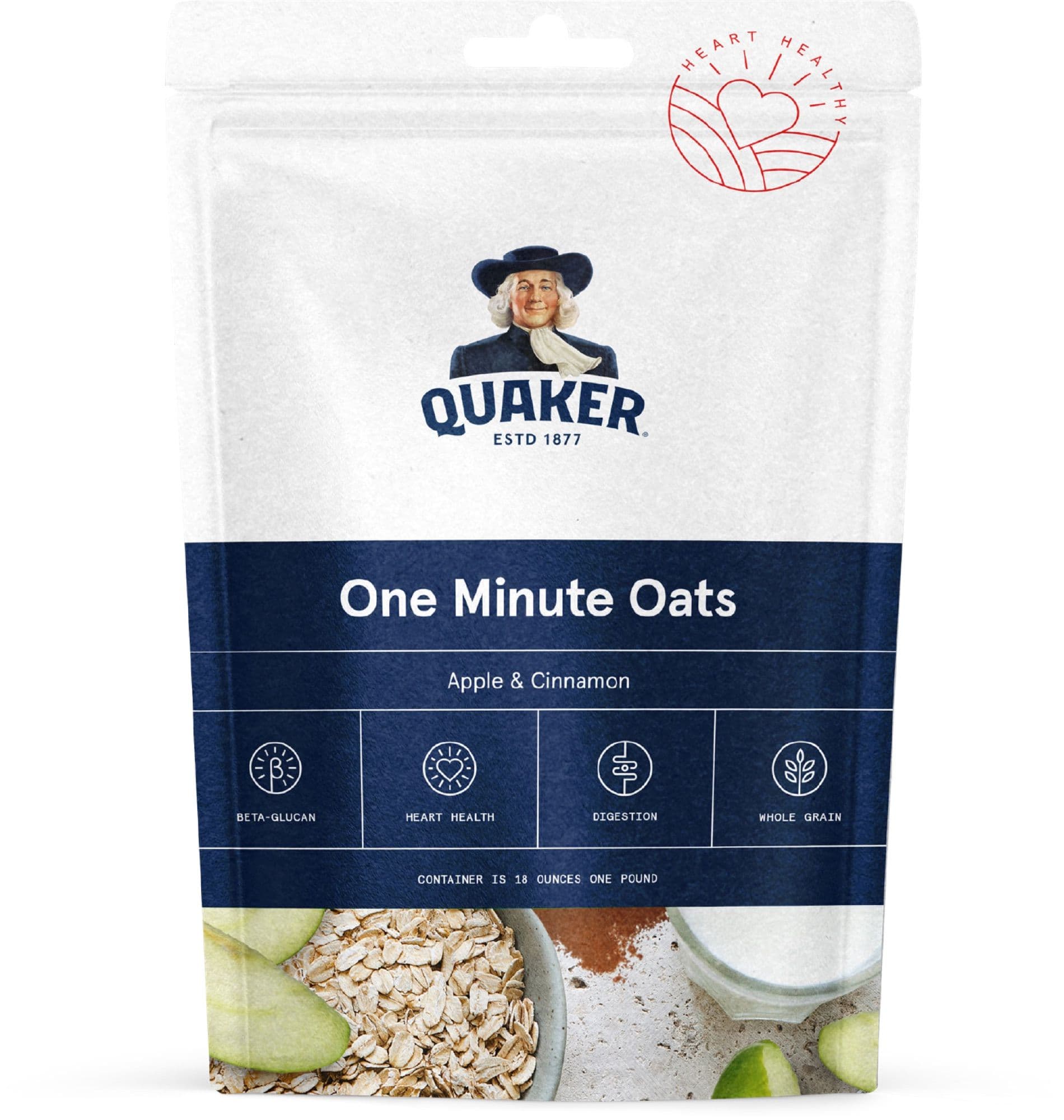 Quaker One Minute Oats packaging