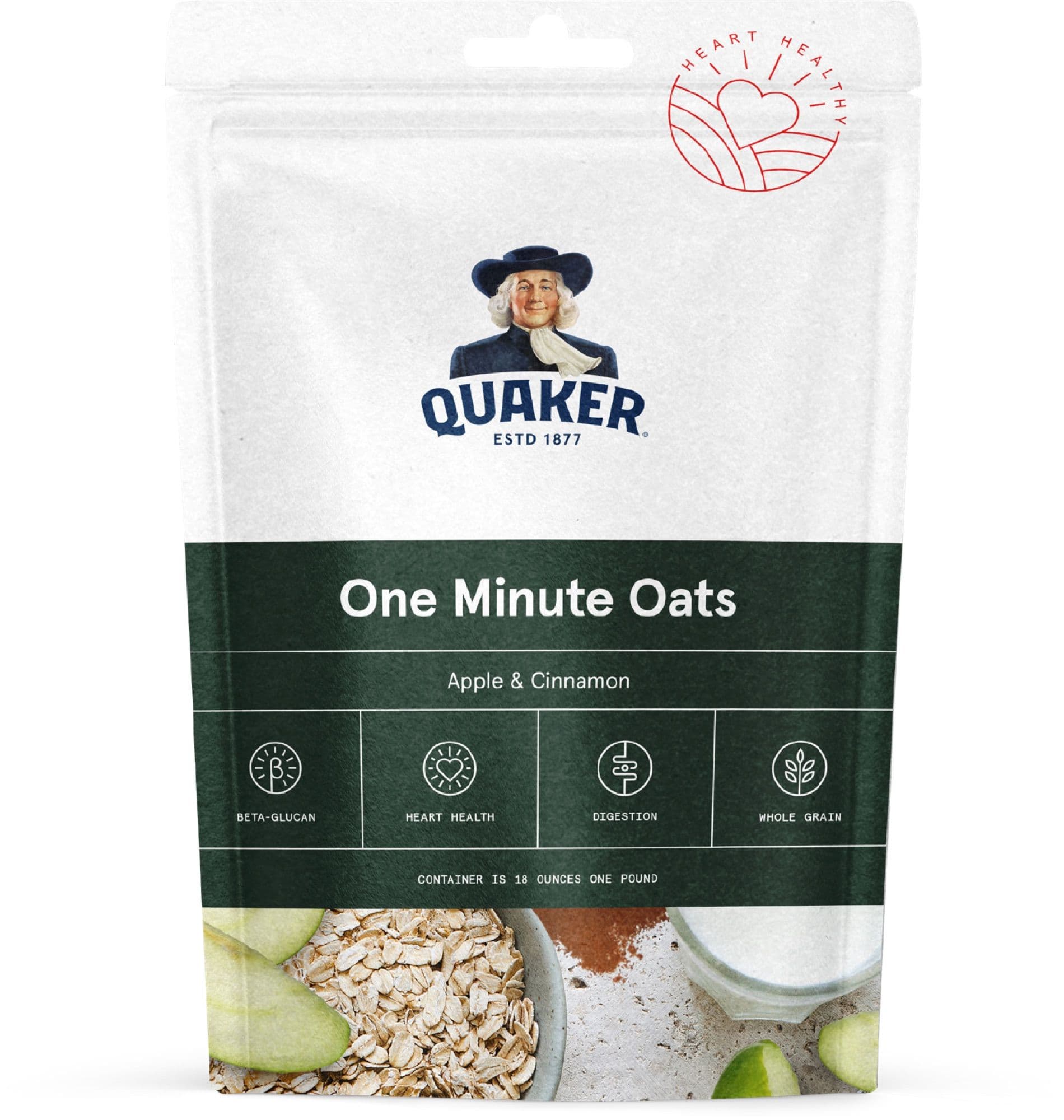 Quaker One Minute Oats packaging