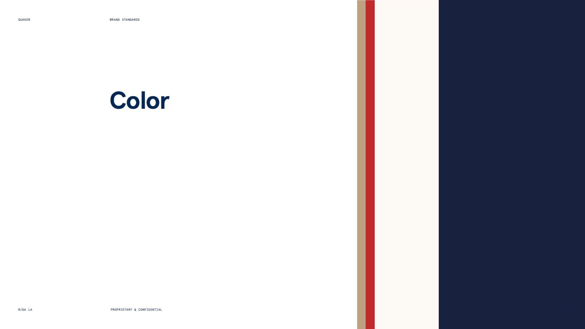 Quaker Brand Standards guide, page 47