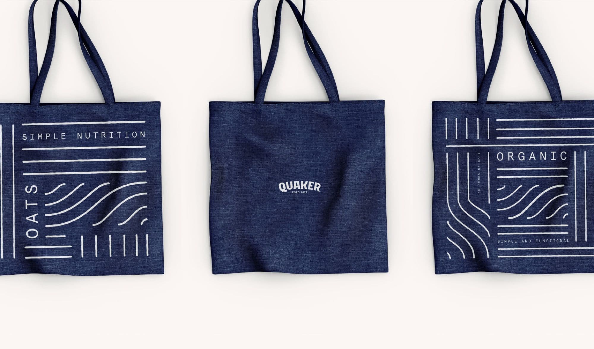 Quaker tote bag brand merchandise